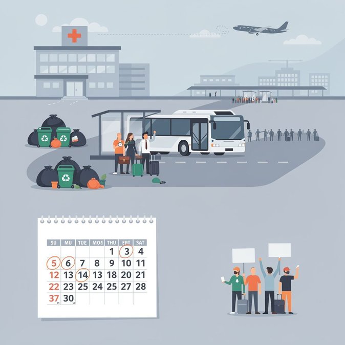 Huelgas en el sector público se extienden por Alemania y amenazan los servicios municipales de transporte público