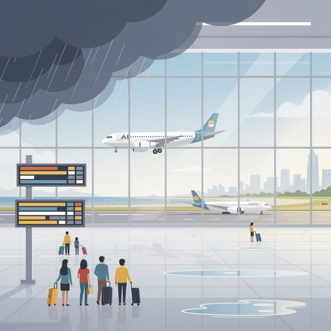 Mumbai airport back on schedule after three days of monsoon chaos