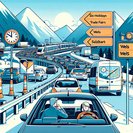 تحذير من الازدحام المروري عند العودة بسبب تزامن المعارض التجارية مع تغيير العطلات، وفقًا لـ ARBÖ