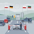 边境警卫一天内检查7500名旅客，因与德国和立陶宛的临时检查持续进行