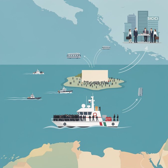 Six autres bateaux arrivent à Lampedusa, le centre d'accueil atteint 1 531 migrants