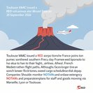 French VAAC issues red alert as Mount Etna ash cloud prompts air-route adjustments over southern France