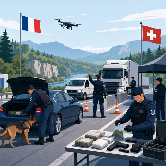 France and Switzerland Mount Joint Border-Security Sweep in Doubs–Jura Corridor