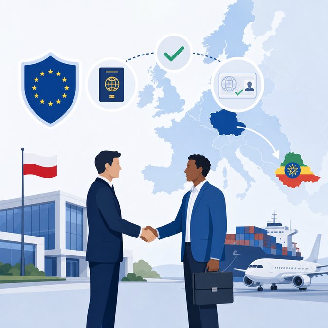 La UE elimina las restricciones de visado a Etiopía, facilitando el acceso al espacio Schengen a través de Polonia