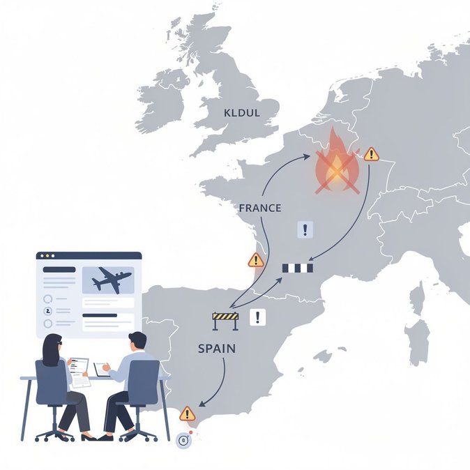 Le Royaume-Uni met à jour ses conseils de voyage pour l’Espagne, supprime l’alerte aux incendies de forêt mais maintient les contrôles lors du transit par la France