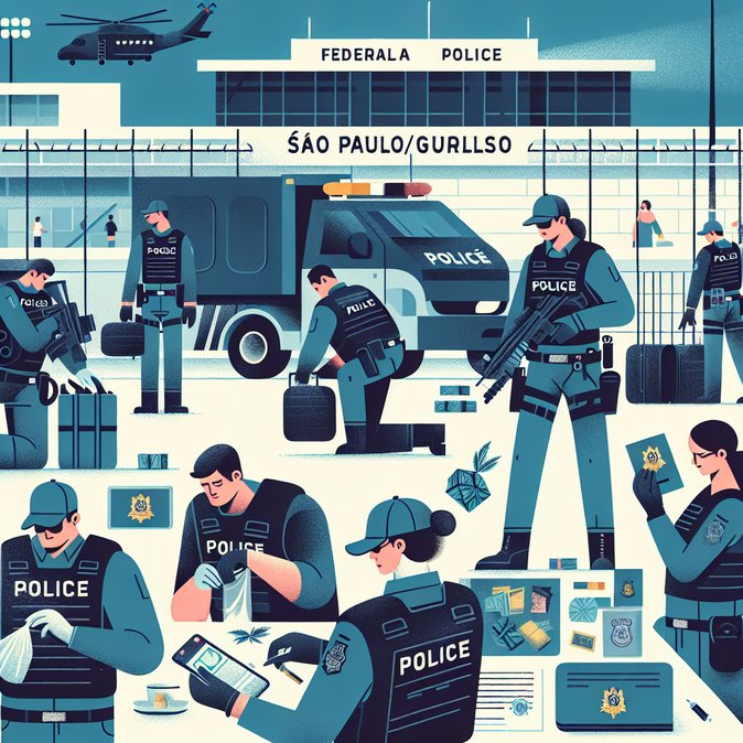 Federal Police year-end sweep at GRU seizes 100 kg of drugs and multiple passports, 26 arrested