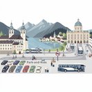 Salzburgo, Hallstatt y Viena se unen para mantener los coches fuera de los centros históricos este julio