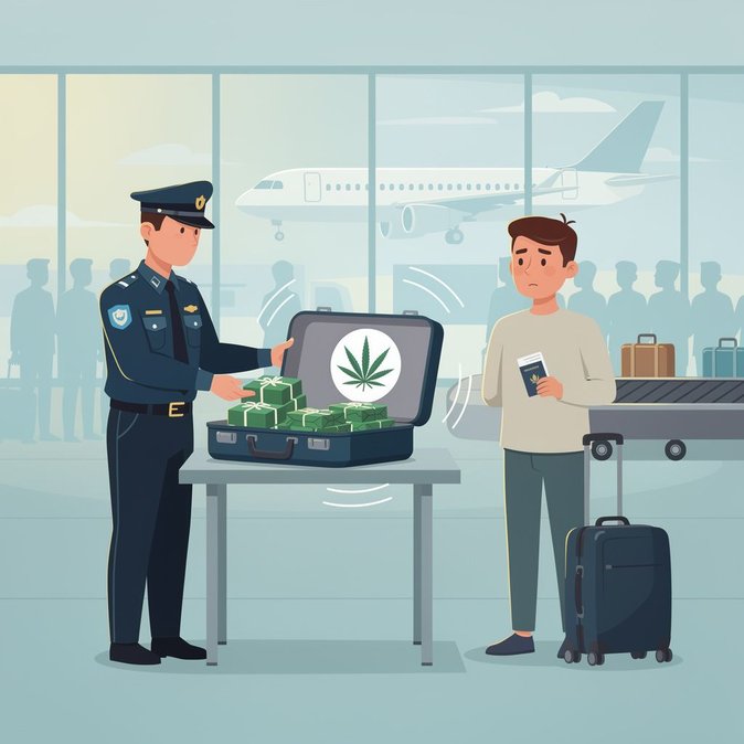 Aduanas de Hong Kong incauta cannabis valorada en 1 millón de HK$ a pasajero que llegaba