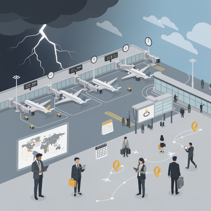 Tormentas eléctricas a nivel nacional paralizan la red aérea de EE. UU., afectando los centros de Atlanta y Newark