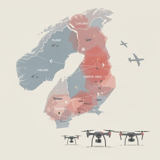 Multiple Temporary Danger Areas declared over Finland on 18 September; general aviation urged to check NOTAMs