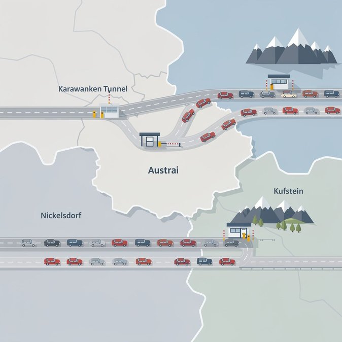 Austrian Traffic Broadcaster Warns of Weekend Border Queues as Internal Checks Continue