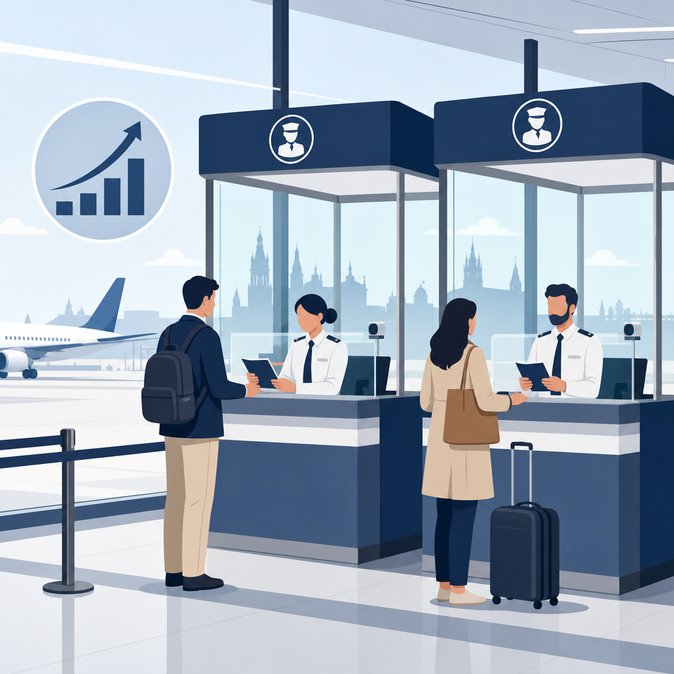 Krakow Airport to Double Passport Booths for Non-Schengen Departures