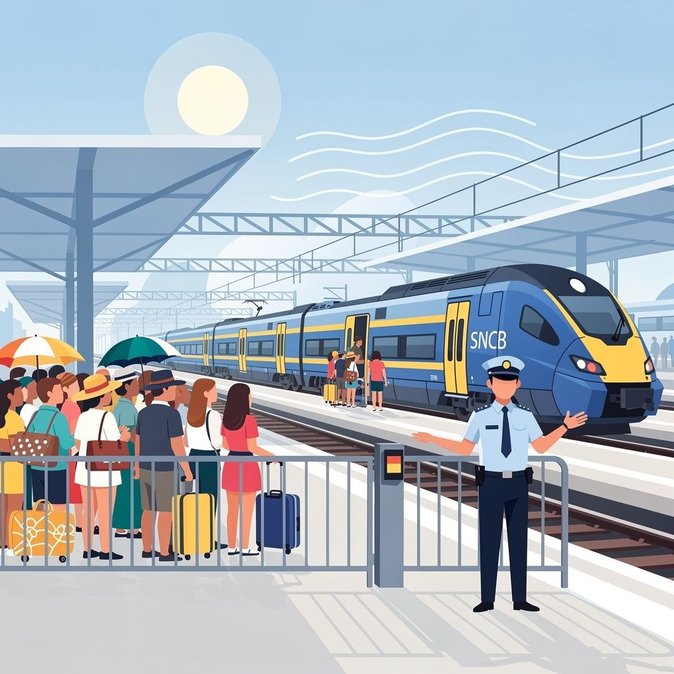 SNCB activates “Plan Affluence” as heat drives record crowds to Belgian coast