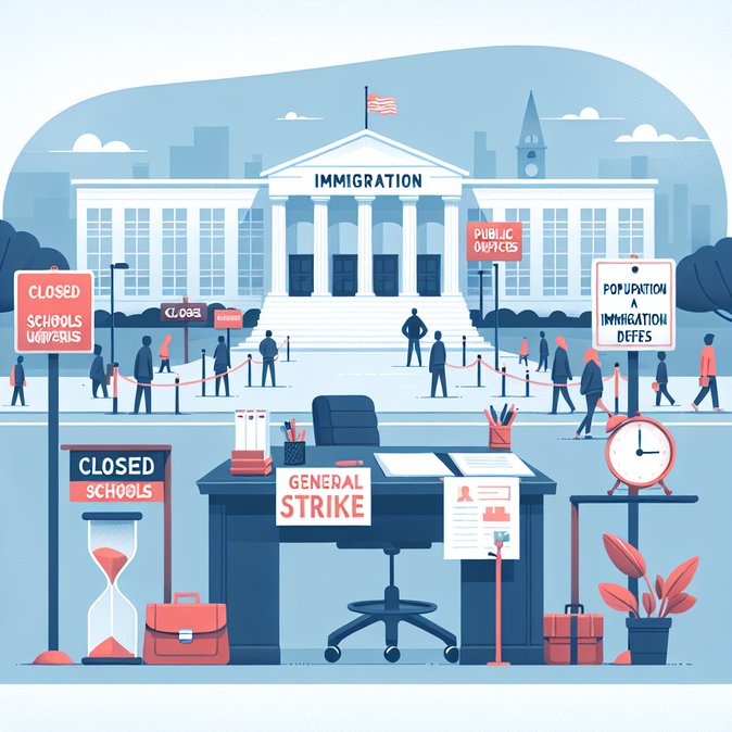 Italy’s 24-Hour General Strike Shuts Schools and Public Offices, Immigration Services Hit