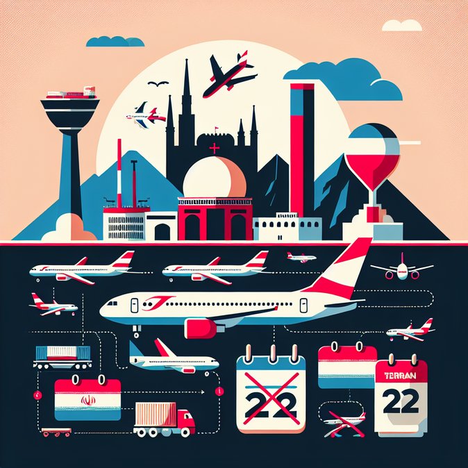 Austrian Airlines suspends Tehran flights amid escalating unrest in Iran