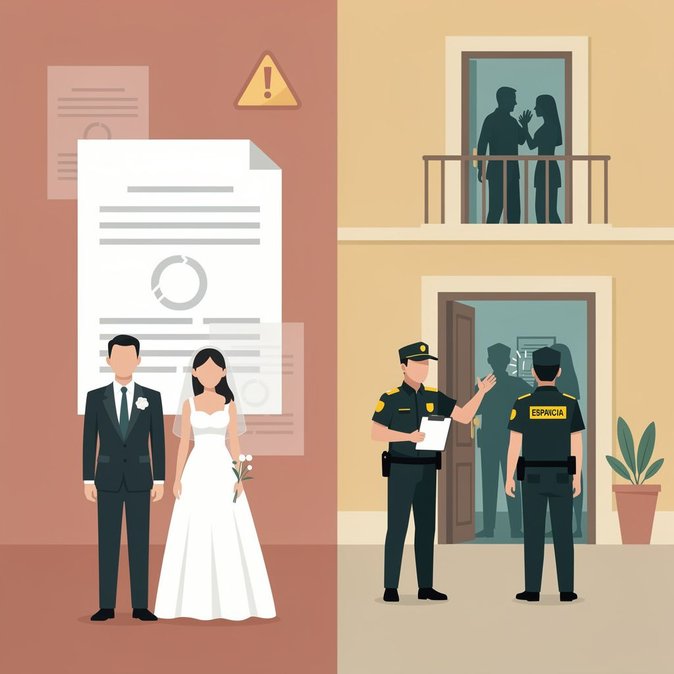Three arrested in Granada for sham marriage aimed at securing Spanish residence