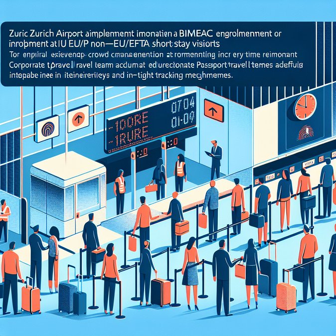 Zurich Airport Switches On EU Entry/Exit System, Adding Mandatory Biometric Checks for Third-Country Travellers