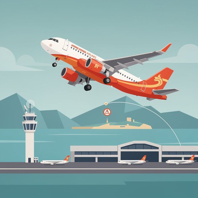 香港航空飞往冲绳航班因起落架收回警报安全返航