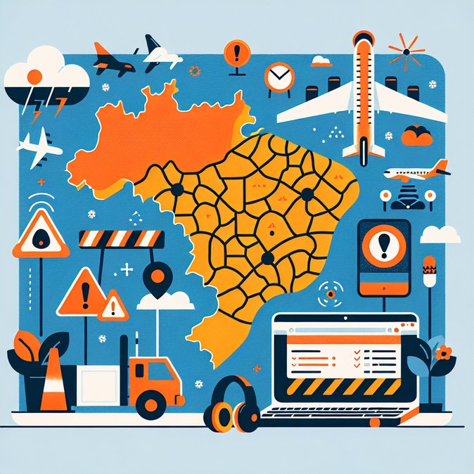 Severe summer storms trigger mass flight cancellations across ten Brazilian states