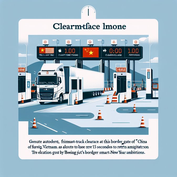 China introduces 15-second ‘fast-track’ lane for foreign truck drivers at Youyi Guan border