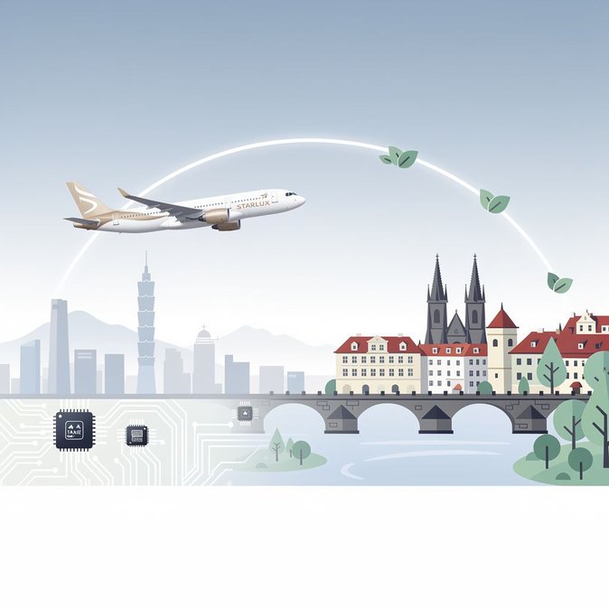 STARLUX Airlines Launches First European Route, Linking Prague and Taipei