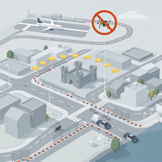 EU ministerial meeting triggers security cordon and drone ban in Dublin city centre