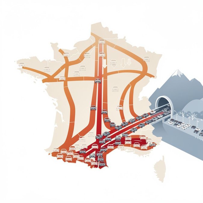 French Government Issues Bison Futé ‘Orange-to-Red’ Alert for Holiday Getaway, Advises Drivers to Avoid Mont-Blanc Tunnel