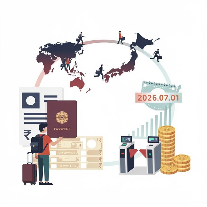 Japan Hikes Visa Fees Fivefold for Indian Travellers From July 1