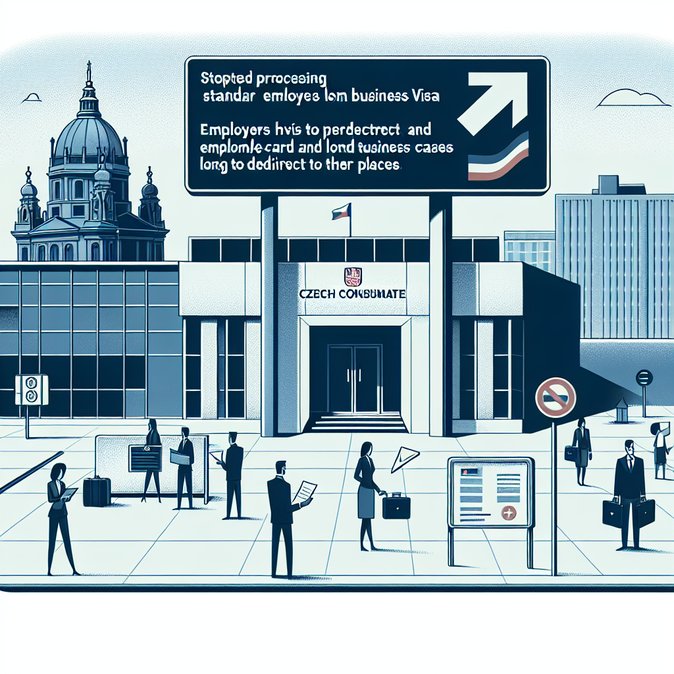 Dresden Czech Consulate freezes ordinary employee-card and business-visa appointments