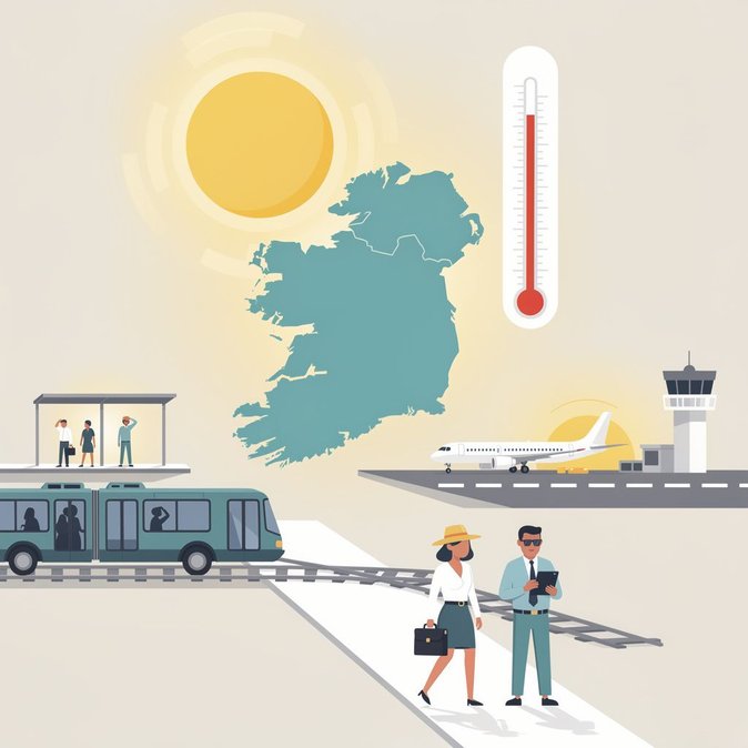 Met Éireann issues nationwide ‘Status Yellow’ heat warning, triggering corporate travel health advisories