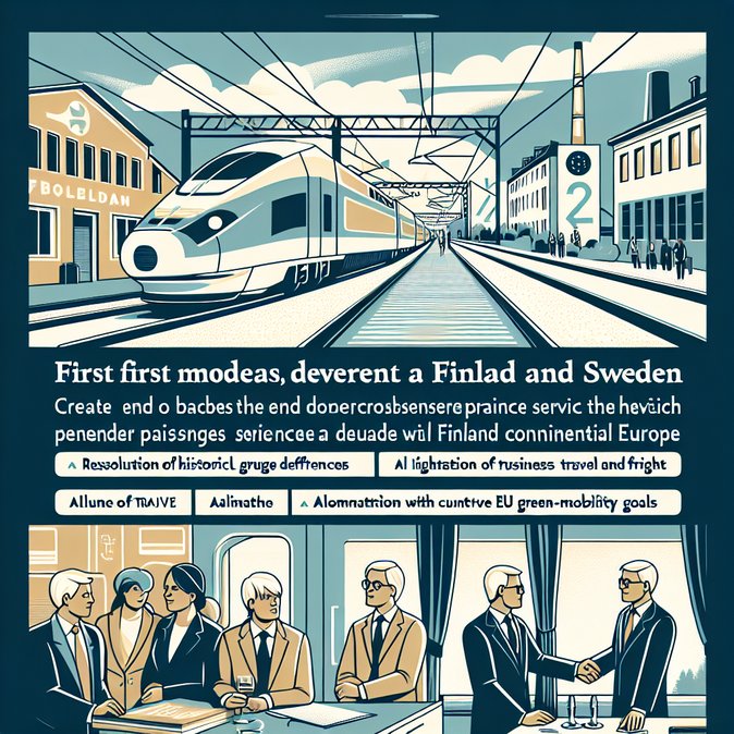 Historic Finland–Sweden rail link cleared for summer launch, promising seamless EU-spanning journeys