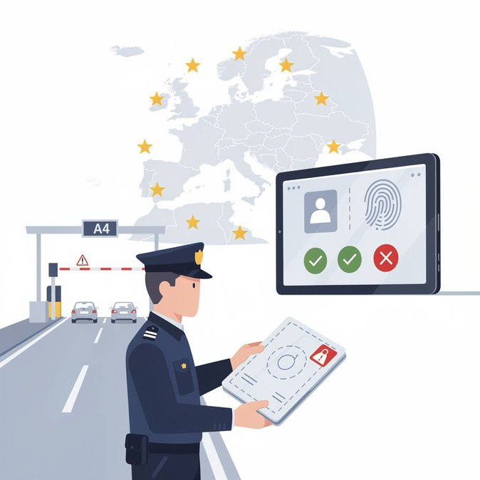 Entry/Exit System flags forged passport stamp at German–Polish border