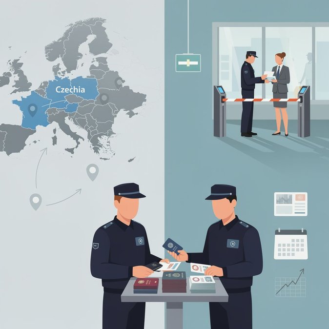 Czech police report small uptick in irregular migration but confirm transit flows through Czechia remain marginal