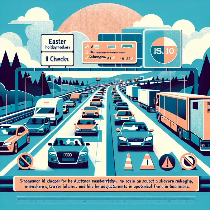 Easter-holiday return rush triggers warnings of motorway jams and spot border checks