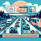 Easter-holiday return rush triggers warnings of motorway jams and spot border checks