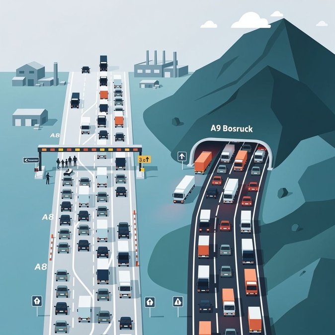 Oberösterreich warns holiday motorists: border queues at Suben and Bosruck tunnel to worsen