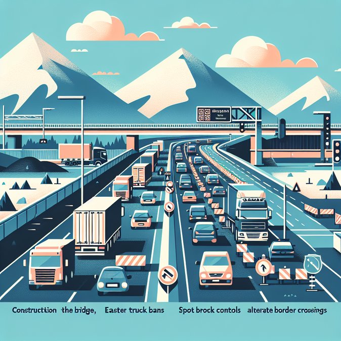 Holiday traffic and border checks trigger long delays on Austria’s Brenner corridor