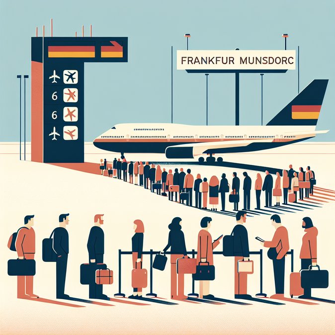 Holiday Strikes and New Biometric Checks Snarl Traffic at German Airports