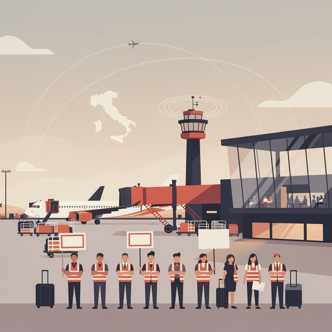 Italy Faces 24-Hour Nationwide Airport Strike on 5 July