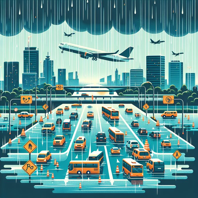 Flooding around Dublin Airport disrupts surface access for travellers