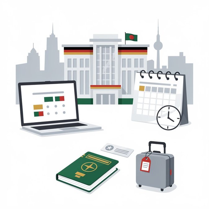 Bangladesh Embassy in Berlin Makes Appointments Mandatory for All Consular Services
