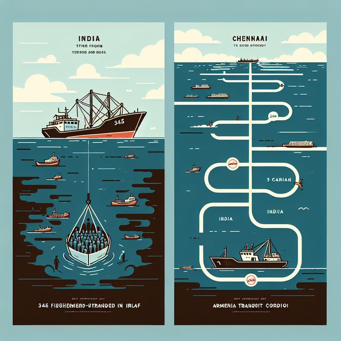 345 Indian Fishermen Evacuated from War-Torn Iran Land Safely in Chennai