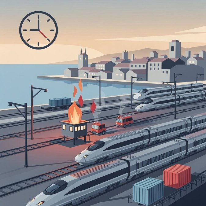 Incendio eléctrico en Marsella detiene rutas clave de la SNCF, causando retrasos en el sureste de Francia