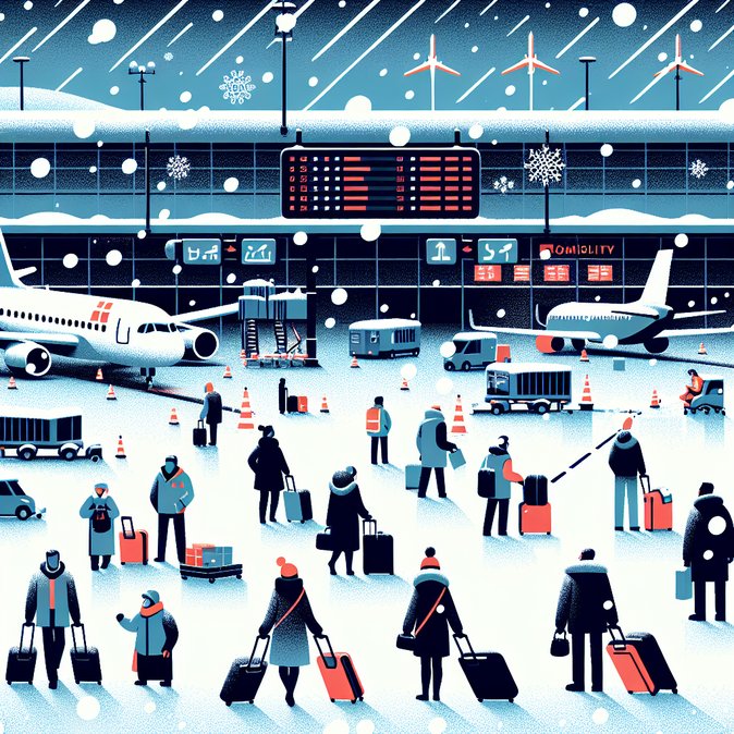 Winter Storm Ripple Effects Hit Zurich: 17 Cancellations, 208 Delays Recorded
