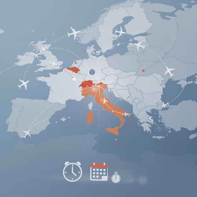 Data-network fault forces Italy to cut air-traffic capacity, triggering nationwide flight delays