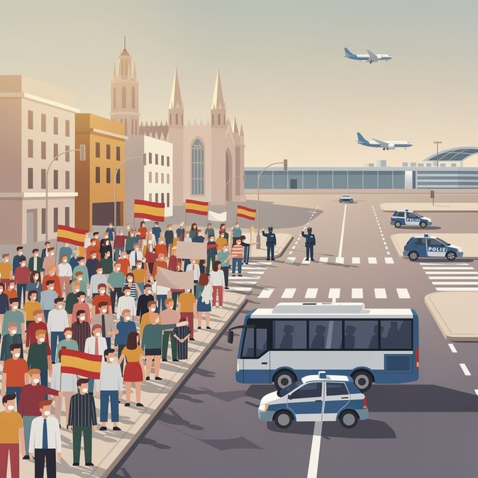 Barcelona’s 12-Oct Demonstration for Ceuta Disrupts Airport Shuttle and Central Traffic