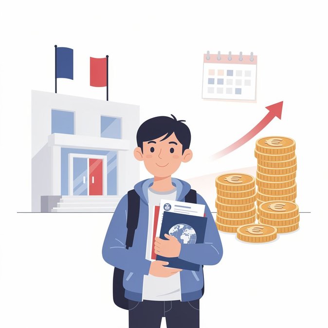 France raises proof-of-funds requirement for student long-stay visas to €877.50 per month from 1 August