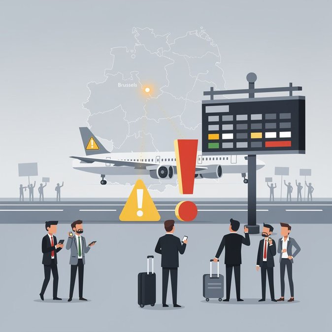 Hong Kong émet une alerte voyage pour la Belgique en raison des grèves nationales et des perturbations dans les aéroports