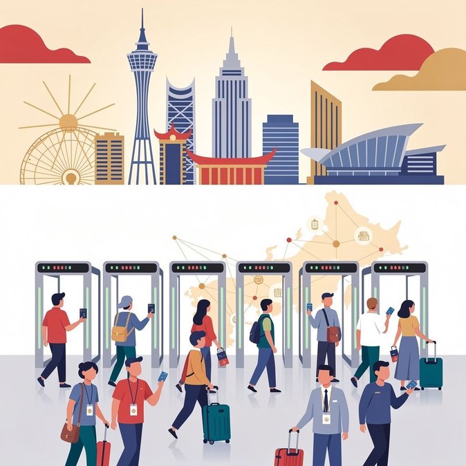 Macau recibe un récord de 1,143 millones de visitantes durante la Semana Dorada, con un aumento del 19,6 % en llegadas desde China continental