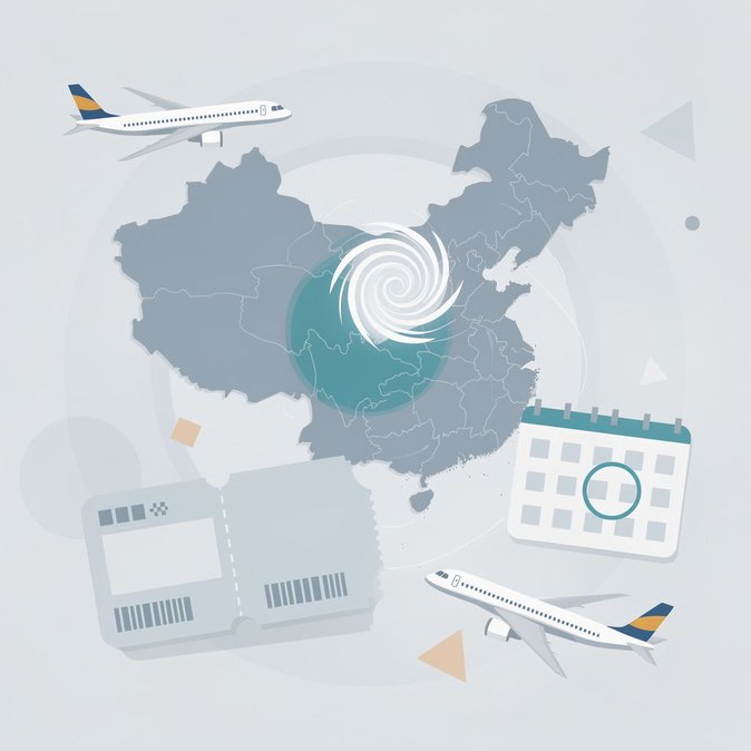 Airlines Waive Change Fees on Shanghai Routes as Typhoon Bavi Disrupts Flights
